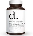 Candida Flush & Cleanse 60 Count Gut Support för balanserad Gut Flora med Oregano, Caprylic Acid, Probiotika och Digestive Enzymes - Non GMO Dietary Supplement