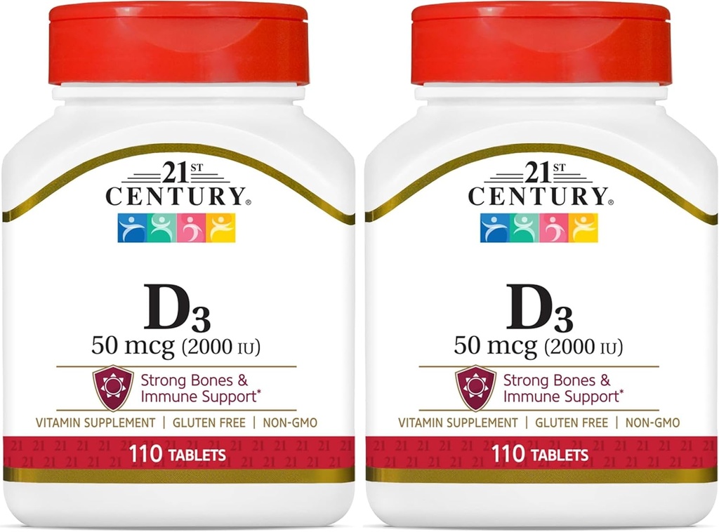 21st Century D3 2000 IE tabletter, 110 greve (Pack of 2)