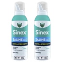 VICKS Sinex Saline Extra Strength Nasal Spray, 3X Concentrated * Drug Free Ultra Fine Mist, omedelbart Clears Mucus, Ultra koncentrerad till Clear Congestion Snabb, Säker för daglig användning, 5 OZ x 2