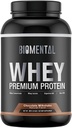 Biomental Chocolate Whey Protein Powder - Rik smak för muskeltillväxt och återhämtning - Premium Fitness Nutrition Supplement - Zero Artificial Flavors & Sweeteners - Protein Supplement 2 Pounds