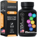 Fertilitetstillskott för män - Zink, Maca, Ashwagandha, L-arginin - Manlig vitalitetsuppfattning för honom - greve och fertilitets graviditetshjälp - Vitaminer och manlig fertilitetsstödstillägg - 120 piller
