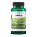 Swanson Quercetin & Bromelain-Promote Respiratory Health Support-Aid Seasonal Immune System Health-Support Cholesterolnivåer Redan w / i Normal Range 100 Caps (250mg Quercetin / 78mg Bromelain)