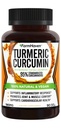Gurkmeja Curcumin med BioPerine Black Pepper & 95% Curcuminoids, 1965mg, Maximum Absorption för gemensamt stöd, icke-GMO Turmeric Capsules, Made in USA - 90 Veg Caps