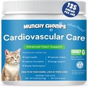 Cardio Chews for Cats - Advanced Cardiovascular Care - Heart Health & Circulation Support med laxolja, Taurin, CoQ10 & More - Feline Supplement för optimal hjärtfunktion (Salmon)