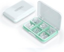 Daily Pill Organizer, Pill Box for Purse - Dtouayz Travel Pill Case, Vitamin Supplement och Medication Dispenser Waterproof 6 Compartment Medicine Holder, Weekly Large Pill Container