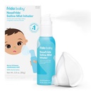 Frida Baby NoseFrida Saline Mist Nasal Inhaler, Decongestant Spray för trängsel och allergi lättnad för barn + barn, Nasal Saline Spray, lugnande näsa och ont i halsen, Inkluderar mask