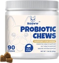 Probiotics for Dogs - Improve Itchy Skin, Ears, Yeast Balance, Allergies,Health Immunity, Dog Gut Health, Digestive Health with Prebiotics, Dogs Probiotics, Reduce Diarrhea, 90 Chews (Pork)