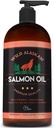 Wild Alaskan laxolja för hundar, katter och husdjur - 100% naturlig omega-3 fiskolja tillskott med DHA och EPA främjar hip och gemensam funktion, hälsosam hud och rock (32 oz)