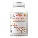 ANDREW LESSMAN Quercetin 500mg - 30 kapslar - 500 mg Unique Quercetin Phospholipid Complex, mycket absorberbar formel för att stödja hälsosamt hjärta, cirkulation och immunfunktion. Inga tillsatser.