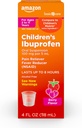 Grundläggande vård Barns Ibuprofen Oral Suspension 100 mg, Berry, 4 fl oz (Pack av 1)