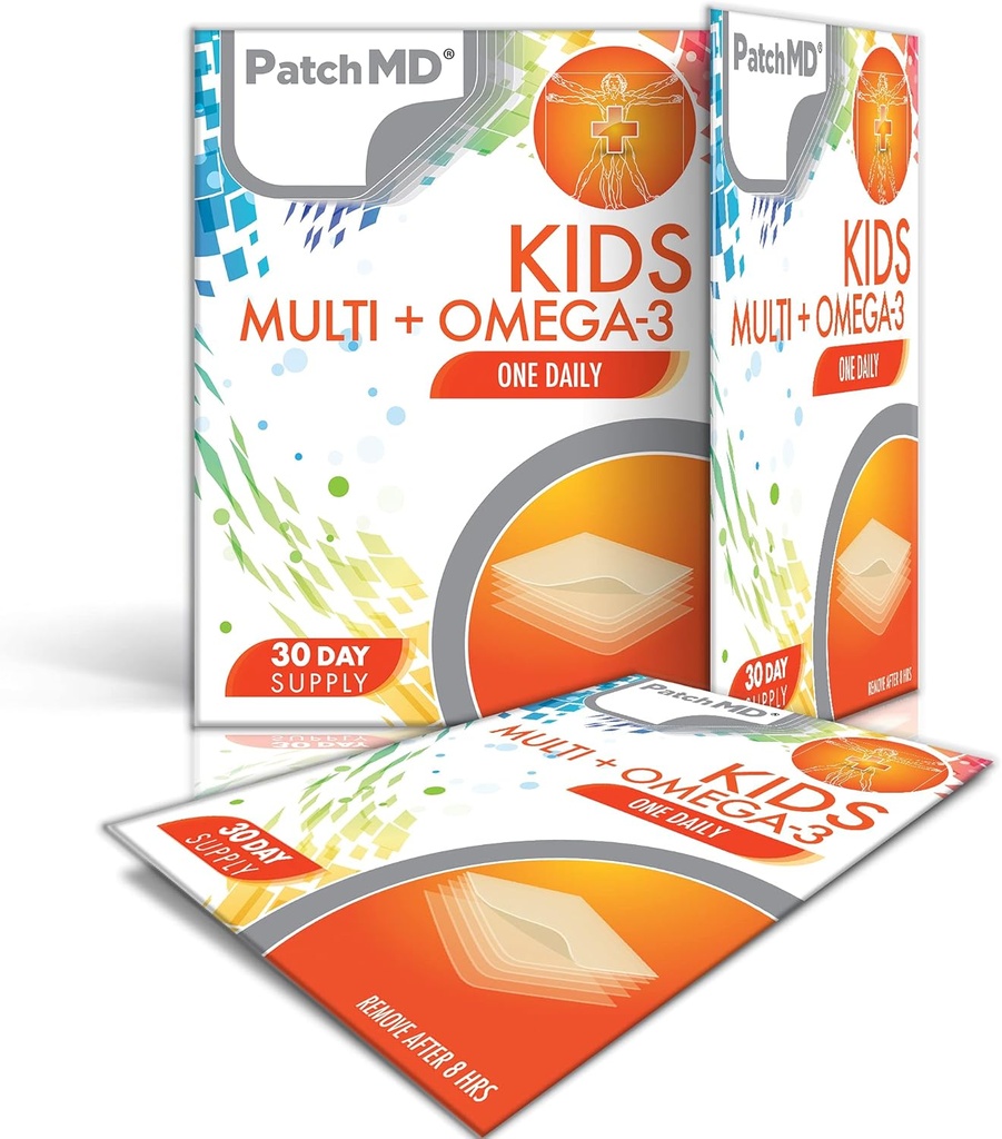 PatchMD Kids Multi + Omega-3 Topical Patches - 30 dagars leverans