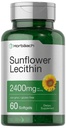 Horbäach Sunflower Lecithin Softgel Capsules | 2400mg | 60 piller | Naturligtvis förekommer fosfolipider | Non-GMO, Gluten fri tillägg