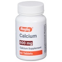 Rugby 600 mg kalcium tabletter - kalciumtillskott - 60 greve (1 Pack)