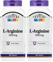21st Century L-Arginine 1000mg, Maximal Styrka 100 ea (Pack of 2)