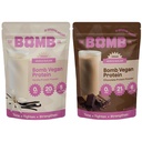 Blender Bombs Bomb Co. Bomb Plant Protein, Chocolate & Vanilla Protein Powder med 21g Protein, Amino Acids, Zero Sugar, Pea Protein, Cocoa, Chia Seeds, Vanilla & Monk Fruit, 40 Srvgs