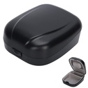 Bakom-The-Ear Hearing Aid Case,Waterproof Drop Resistance Storage Box Portable Protective Box Hearing Aid Container för lagring av hörapparater (Black)