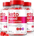 rize labs (Pack of 3 Keto Ripped ACV Gummies, Officiell Keto ACV Gummies Avancerad viktminskning stöd, All Natural Apple Cider Vinegar, Premium Keto Plus ACV Gomitas recensioner (180 Gummies)