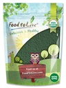 Mat till levande organisk chlorellapulver, 2 pund - Icke-GMO, Kosher, Raw Green Algae, Vegan Superfood, Bulk, Pure Vegan Green Protein, Rich i vitaminer och mineraler, bra för drycker, bruten cellvägg