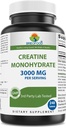 Brieofood Creatine Pills 3000 mg per servering - 240 tabletter - 3rd Party Lab Testad för renhet och kvalitet - hjälper till att förbättra atletisk prestanda