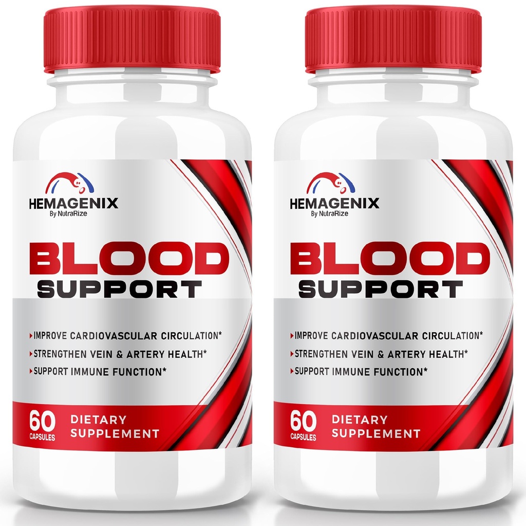 (2 Pack) Hemagenix Capsules, Hemagenix Advanced Blood Support Formel, All Natural Supplement för att upprätthålla hälsosamma nivåer, extra styrka piller för övergripande välbefinnande, officiella recensioner (120 kapslar)