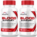 (2 Pack) Hemagenix Capsules, Hemagenix Advanced Blood Support Formel, All Natural Supplement för att upprätthålla hälsosamma nivåer, extra styrka piller för övergripande välbefinnande, officiella recensioner (120 kapslar)
