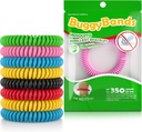 12 Pack Mosquito Repellent armband, individuellt inslagna, DEET Gratis, Naturligt och Vattentät Band