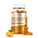 Glukosamin Chondroitin Gummies med MSM & Elderberry Extra Strength - Gemensamt stöd, Antioxidant Immune Support Supplement för vuxna, Män & Kvinnor Mineraler, coenzym Q10, DHA - 60 Orange Gummies