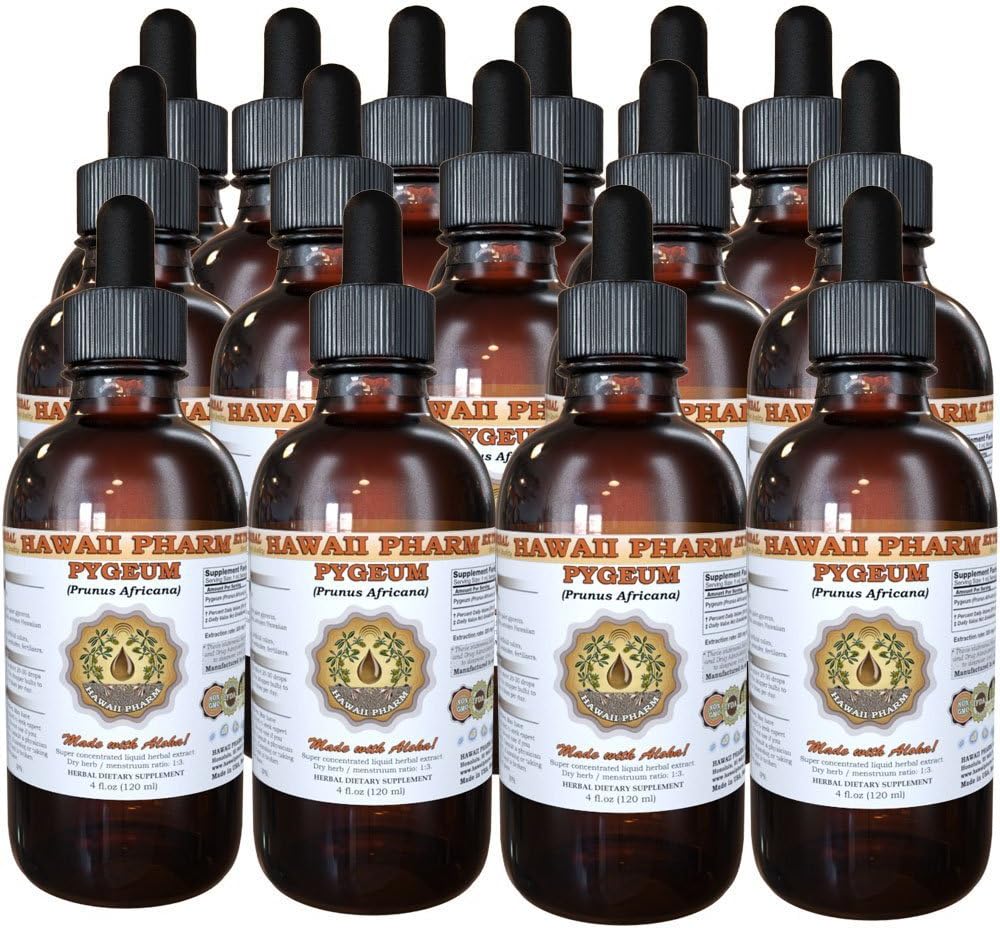 Pygeum Liquid Extract, Pygeum (Pygeum Africanum) Tinktur, Herbal Supplement, Hawaii Pharm, Made in USA, 15x4 fl.oz