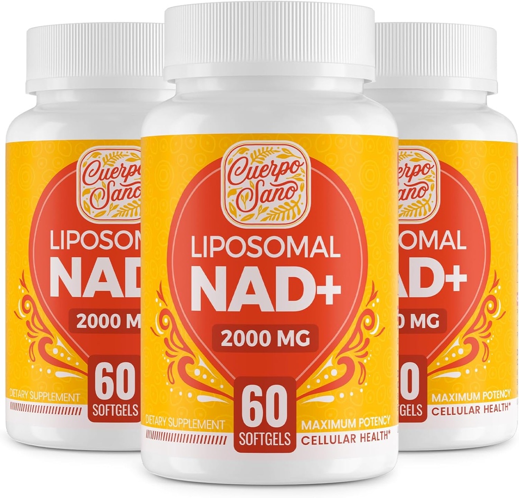 2000 MG NAD Supplement, Liposomal NAD + med hög absorption, mer effektiv än Nikotinamid Riboside, Pure & Plus Boosting Supplement, Aging Defense, Metabolism & Cellular, 180 mjukgels