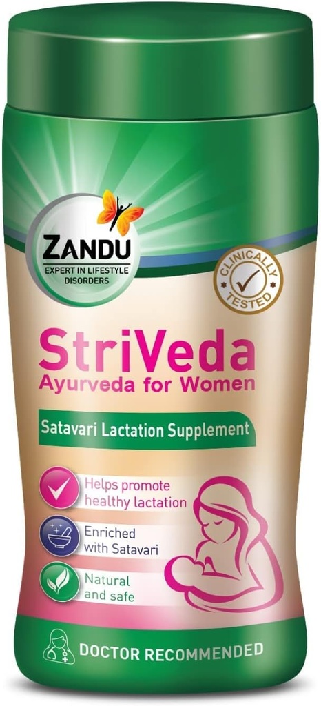 Nutranix TNA StriVeda Satavari Lactation Supplement för ökad bröstmjölkförsörjning, 210 g, Doktor rekommenderad, naturlig och säker