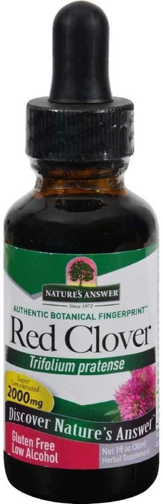 Naturens svar Röda Klover Blommande Tops, 1-Fluid Ounces | Naturligt humörstöd | Hormonbalans för kvinnor | Menopausal Support