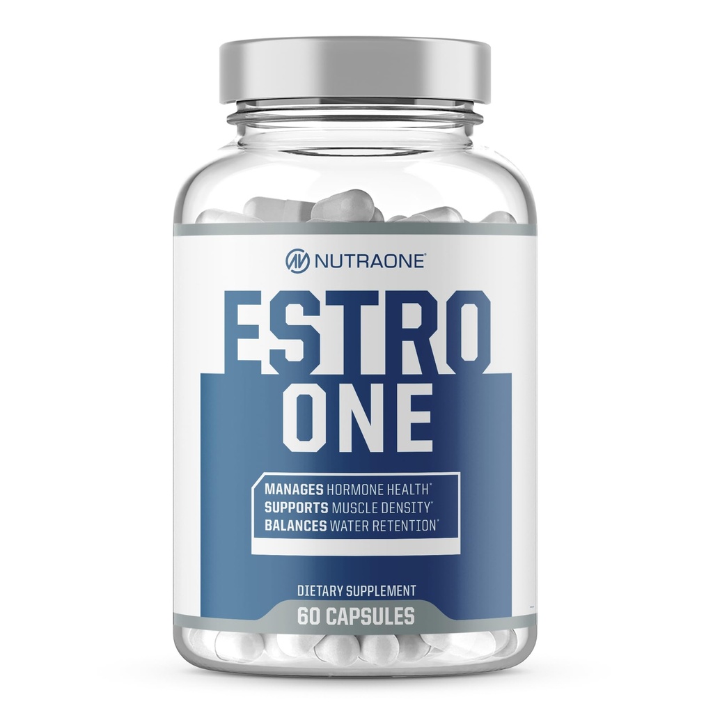 NutraOne EstroOne Hormone Support för Män naturlig styrka, humör och drivstöd* (60 kapslar)
