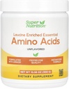 SuperNutrition Leucine berikade essentiella aminosyror med L-Leucine, L-Lysine, L-Threonin och L-Isoleucin, Unflavored, 10,58 oz (300 g)