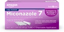 Grundläggande vård Miconazole 7, Miconazole Nitrate Vaginal Cream 2 procent, 7-dagars jästinfektionsbehandling för kvinnor, feminin vård, 1,59 ounce (Pack of 1)