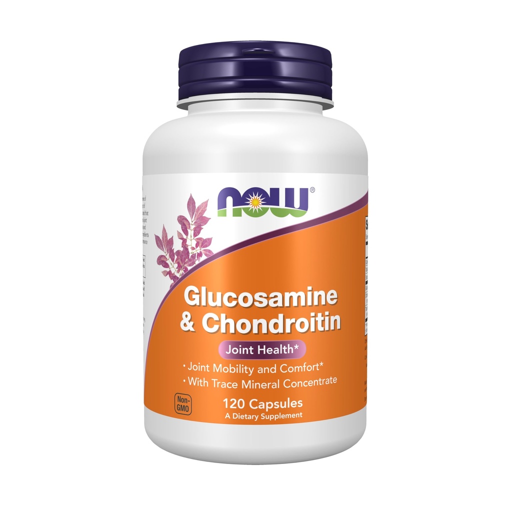 Nu tillskott, Glukosamin & Chondroitin, med Trace Mineral Concentrate och Alfalfa, 120 kapslar