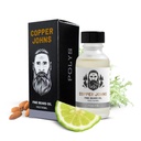 Koppar Johns Premium Beard Oil för Män - Naturformel med Jojoba & Castor Oil - Lätt Non-Greasy Beard Moisturizer - Softens, Hydrates & Tames Frizz - Polys-Bergamot & Cherry Almond 1 uns