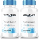 (2 Pack) VitalFlow Capsules, VitalFlow Advanced Prostate Support Formel, Officiell Naturlig Formel för Regain Control, Maximala Styrka Piller för att stödja Wellness, Vital Flow Reviews (120 kapslar)