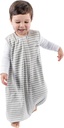 Woolino 4 Säsong Baby Sleep Bag med fötter, Merino Wool och ekologisk bomull Walker Sleep Bag Sack, Toddler Sleeping Bag, 18-36m, Gray