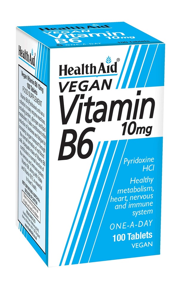 Hälsohjälp vitamin B6 (Pyridoxin HCl) 10 mg 100 tabletter