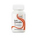 Söker Health Iron Chewable - Mineral Supplement för att stödja hälsosam metabolism - Supplement hjälper muskelfunktion hos män och kvinnor - Energistödstillägg - 10 mg, 60 tabletter