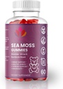 Organic Sea Moss Gummies med Bladderwrack & Burdock Root - Vegan Supplement för allmän Wellness - 60 Count