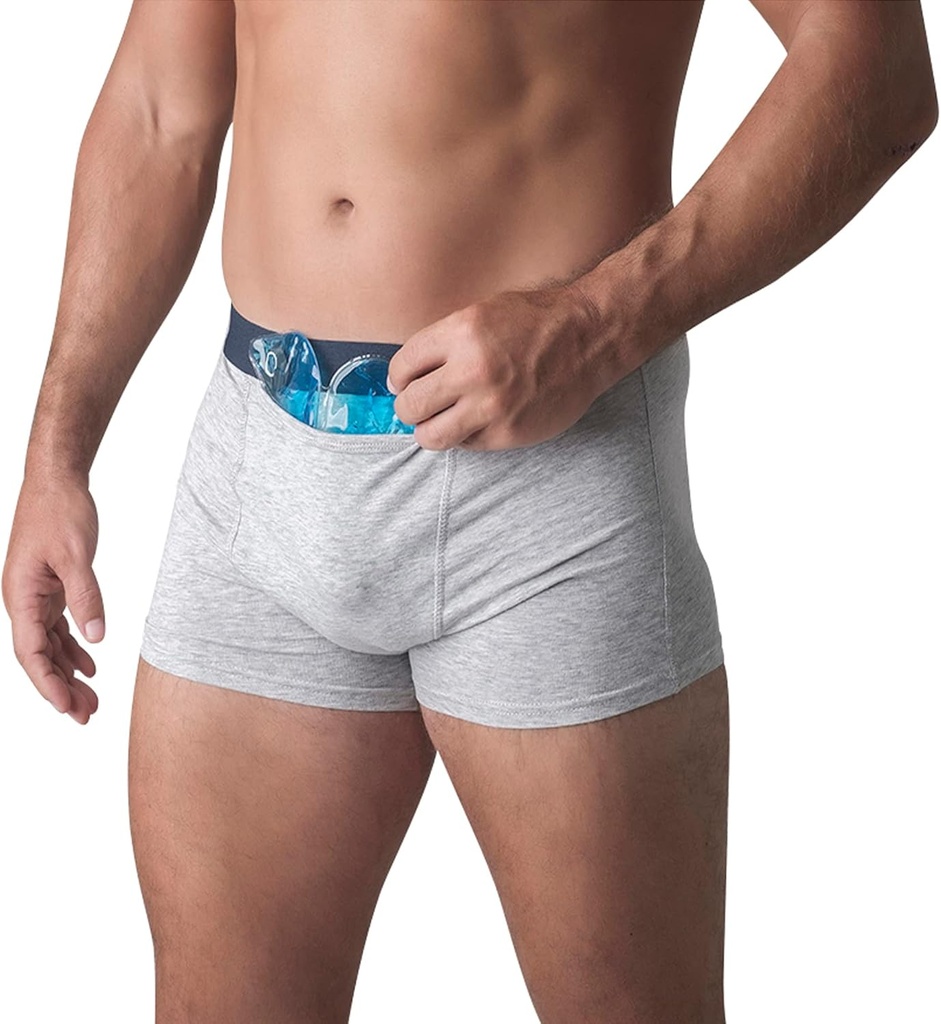 Snöbollar Kyl Underkläder För Män - Fertilitet, Vasektomi, Varicocele, Testosteron - 2 Underkläder, 3 SnowWedge Ice Packs
