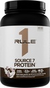 Regel 1 Källa 7 Protein - Decadent Flavor, Velvety Smooth Texture, 22g Anytime Protein och 10g Naturally Occurring EAAs Per Serving från 7 Premium Sources (1,8 pund *, Cookies & Cream)