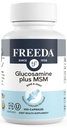 FREEDA Glukosamin MSM - Vegan Gemensam Flexibilitet & Mobilitet Tillägg - Vegetarisk Glukosamin Utan Shellfish - Stöder Gemensamma Funktion - Tredjepartstestade - (100 kapslar)