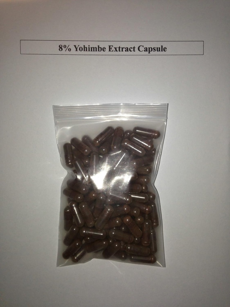 8% yohimbin Yohimbe Bark Extract 400 mg x 1000 kapslar / afrodin