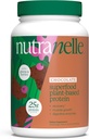 Nutranelle - Växtbaserad proteinpulver - 25 g Vegan proteinpulver med 30 portioner - Blended Rice & Pea med Superfoods & Aminosyror - Zero Sugar - Chocolate