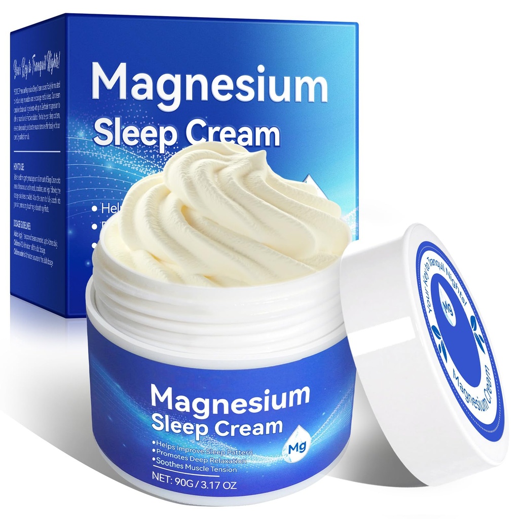 Magnesium olja för fötter, aktuellt magnesium Cream, hög koncentration Genuine Zechstein
