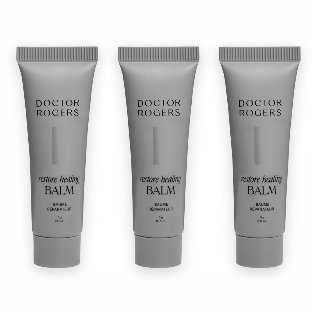 Doktor Rogers återställer helande balsam. Multi-Purpose Healing Ointment & Moisturizing Eczema Relief Gel, Protects & Soothes Injured, Sensitive & Dry Skin, 5 gram Tube (Pack of 3)