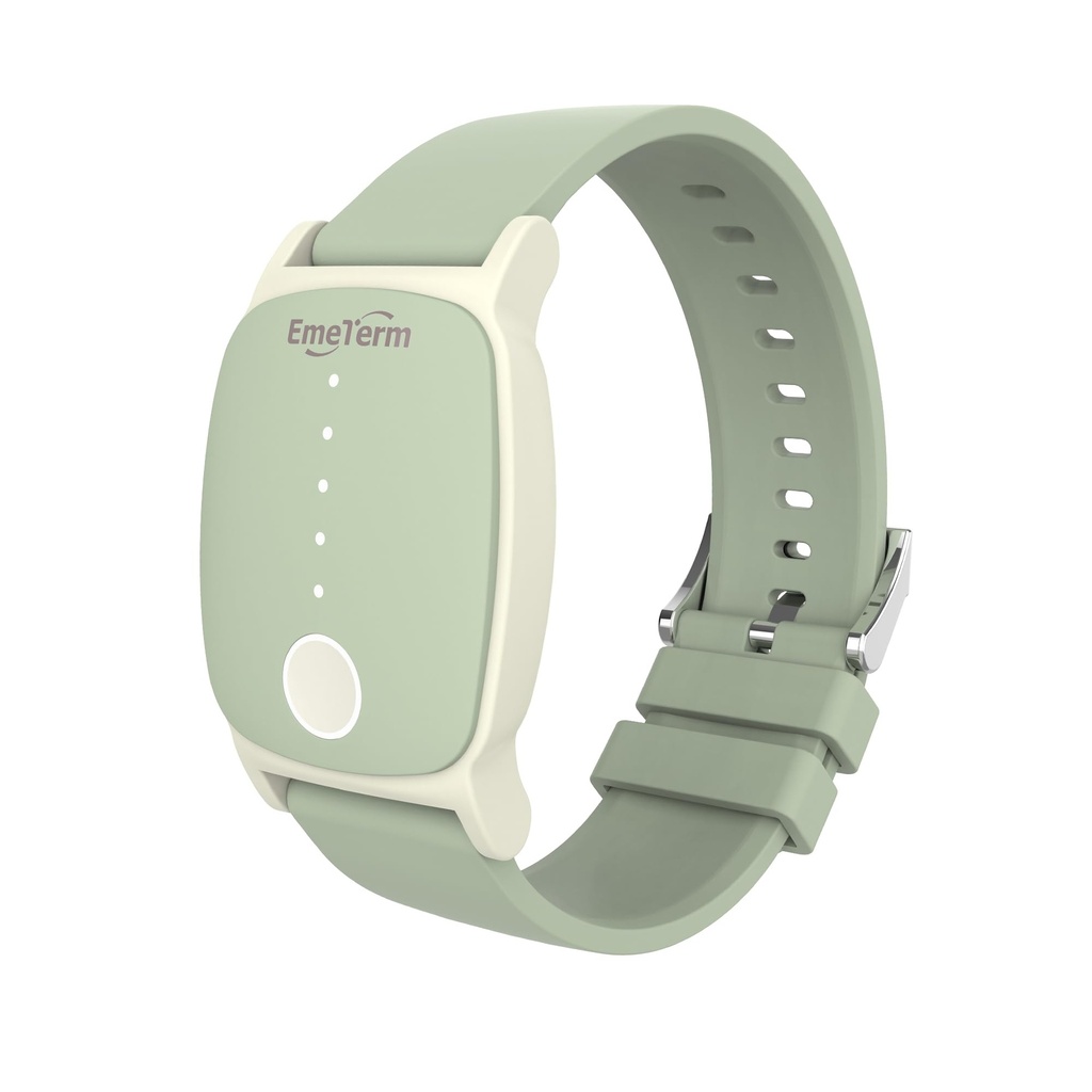 EmeTerm Utforska FDA-Cleared Anti-Nausea Wristband IP67 Vattentät Morning Motion Sickness Relief Band Rechargeable Classic Strap Design Drug Free Non-drowsy utan biverkningar Mint Green