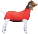 Show Pro Red Spandex Goat Tube för Show Goats - Show Livestock Supplies: Goat Covers & Blankets